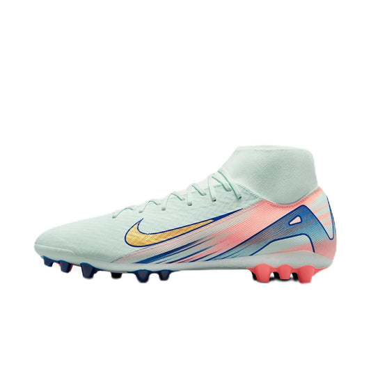 Nike Superfly 10 Academy Mercurial Dream Speed AG High-Top Soccer Cleats (FZ1191-300, Barely Green/Crimson Pulse/Metallic Gold Coin) Size 9