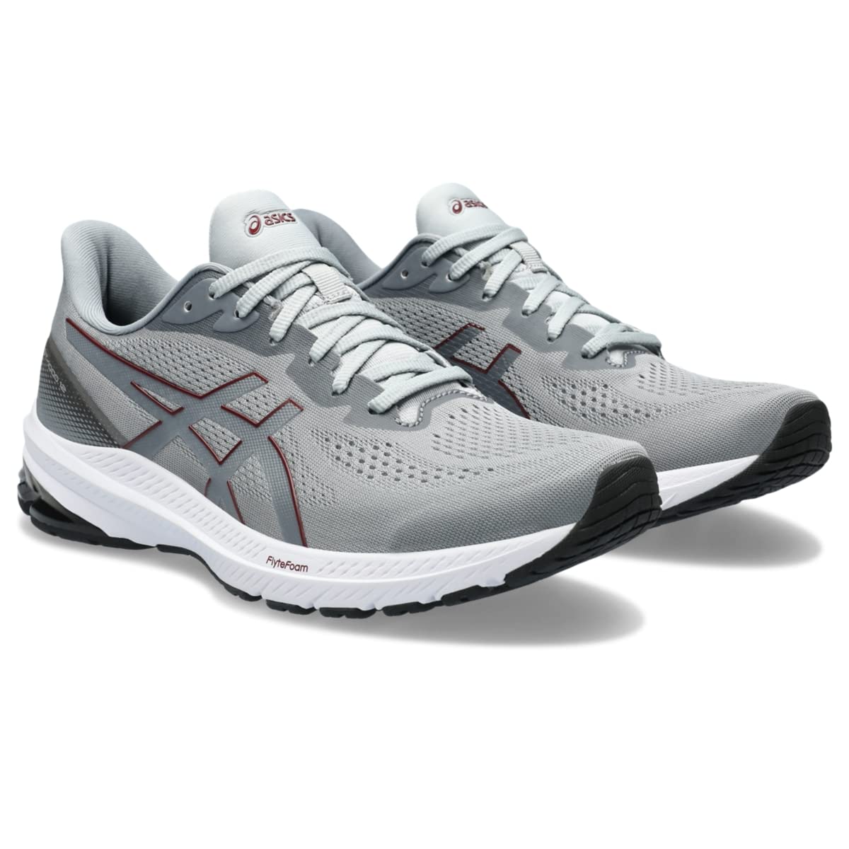 ASICS Men's GT-1000 12 Running Shoes, 11, Sheet Rock/Antique RED