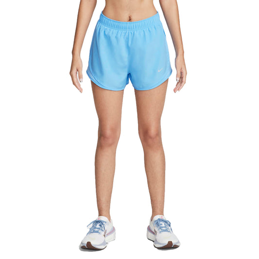 Nike Tempo Women's Brief-Lined Running Shorts (US, Alpha, Medium, Regular, Regular, University Blue/Wolf Grey)