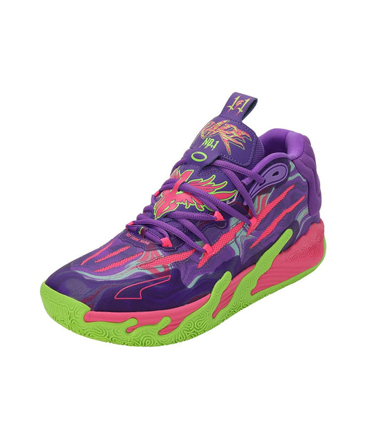 Puma Mens Mb.03 Toxic Lace-Up Basketball Sneakers Shoes Court - Purple - Size 15 M, 37891601