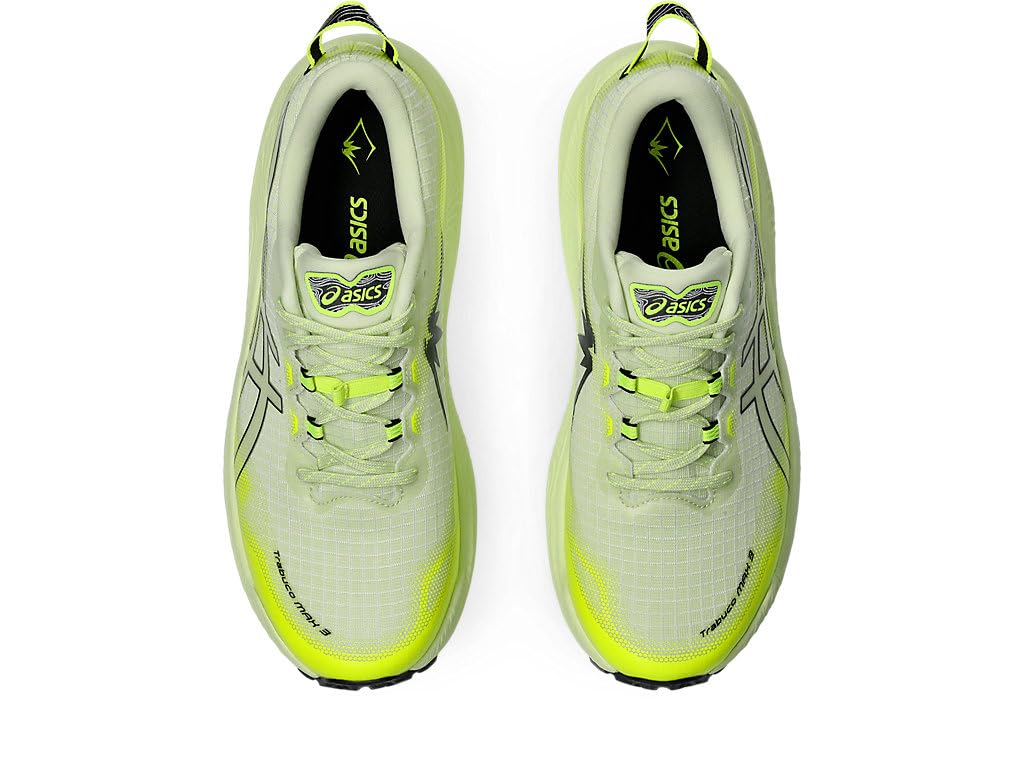 ASICS Men's Trabuco Max 3 Running Shoes, 10, Cool Matcha/Black