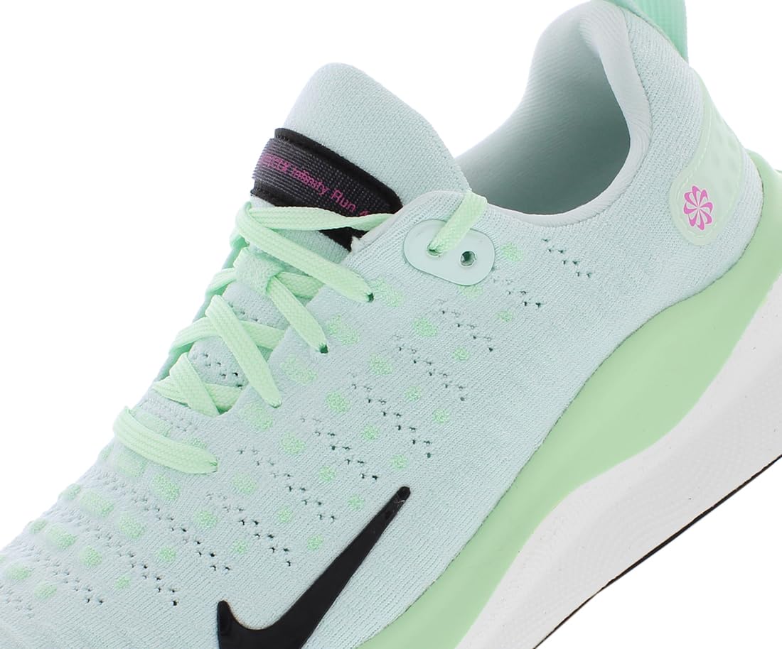 Nike Reactx Infinity Run 4 Womens Shoes Size 8, Color: Barely Green/Black/Vapor Green-Green