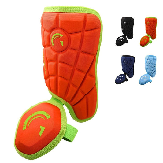 Guardian Baseball Leg Guard Youth and Adult | Right & Left Handed Hitters | Baseball Shin Guards Batting | Ankle Guard | Adjustable | Lightweight Flexible - Adult, Neon Coral