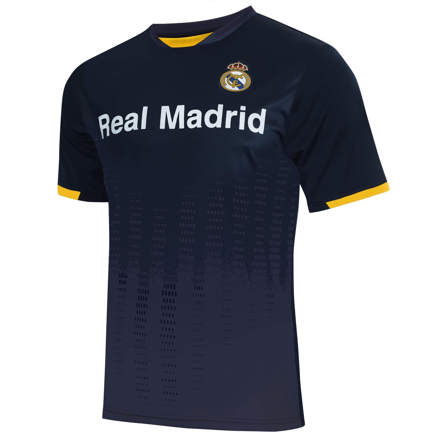 Real Madrid Offically Licensed Jersey - Adult Soccer Game Day Jersey Inspired Shirt | Frequency, Navy, Small