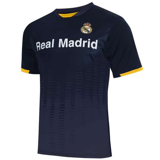 Real Madrid Offically Licensed Jersey - Adult Soccer Game Day Jersey Inspired Shirt | Frequency, Navy, Small