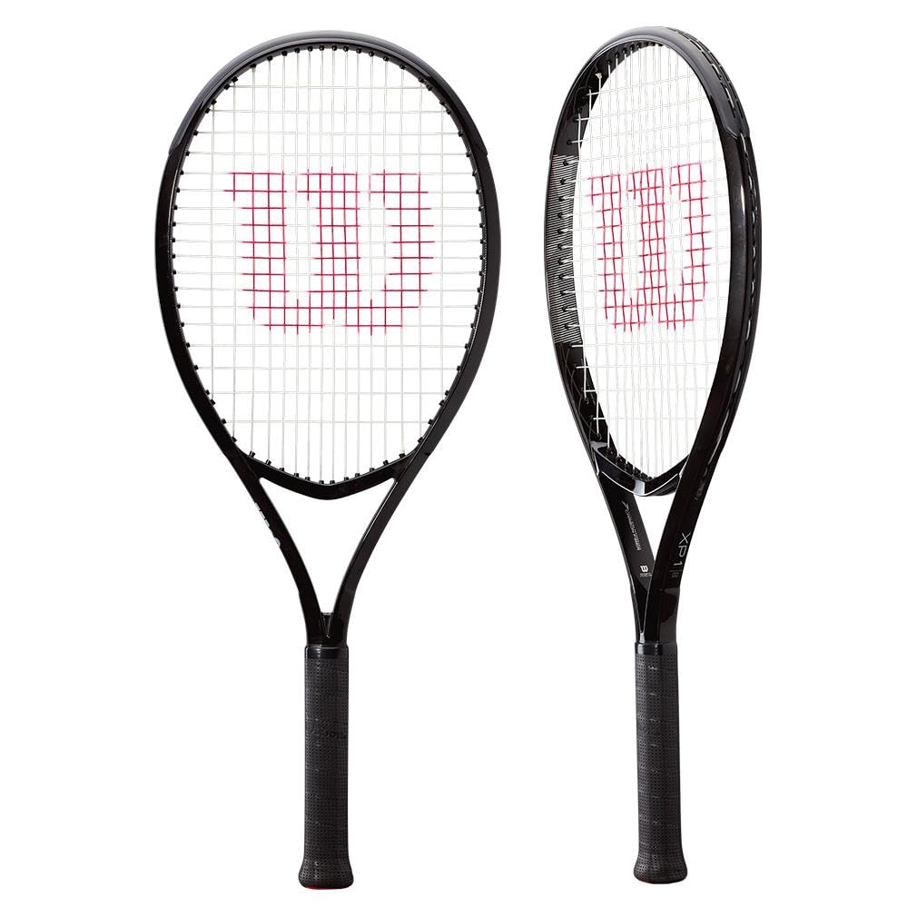 WILSON XP 1 Adult Recreational Tennis Racket - Grip Size 2-4 1/4", Black