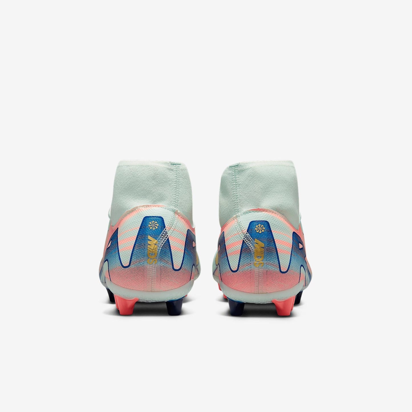 Nike Superfly 10 Academy Mercurial Dream Speed AG High-Top Soccer Cleats (FZ1191-300, Barely Green/Crimson Pulse/Metallic Gold Coin) Size 9