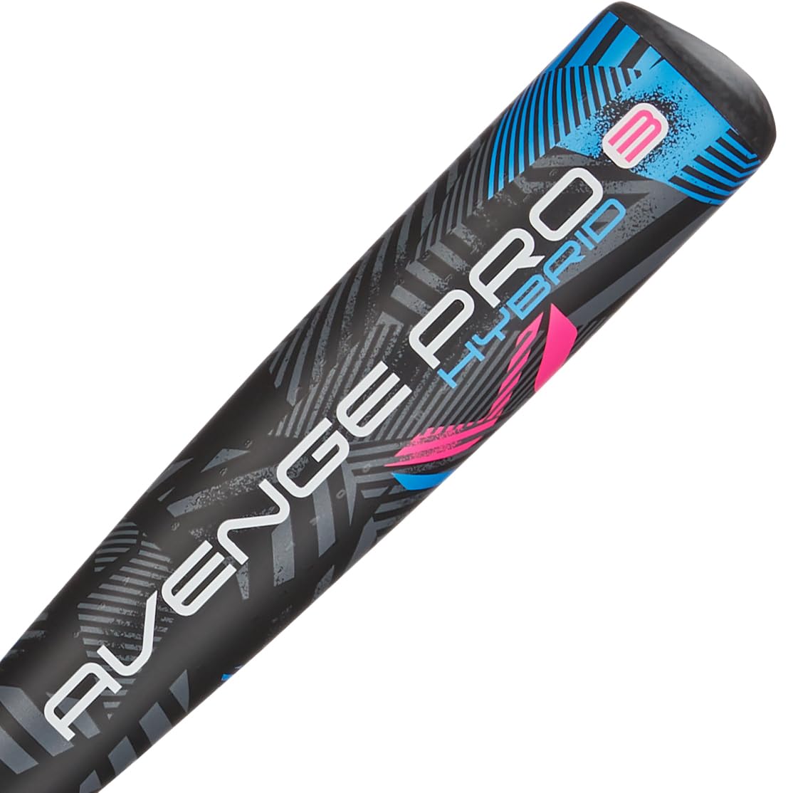 Axe | Avenge Pro 3 Hybrid | USA Baseball Bat | Drop -10/-8 | 3-Piece Hybrid | 2 5/8" Barrel | Black/Blue/Pink (Pro Standard Handle, -10, Carbon Fiber, 1, 27", Avenge Pro 3 Hybrid USA)