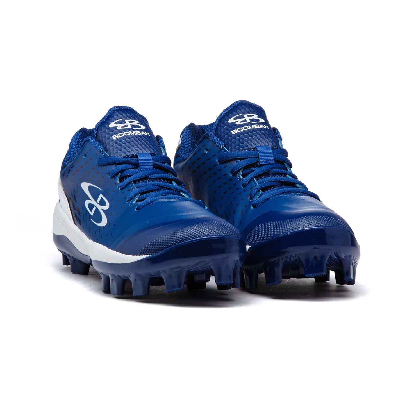 Boombah Men's Dart Pursuit Molded Cleat Royal Blue/White/Navy - Size 8.5
