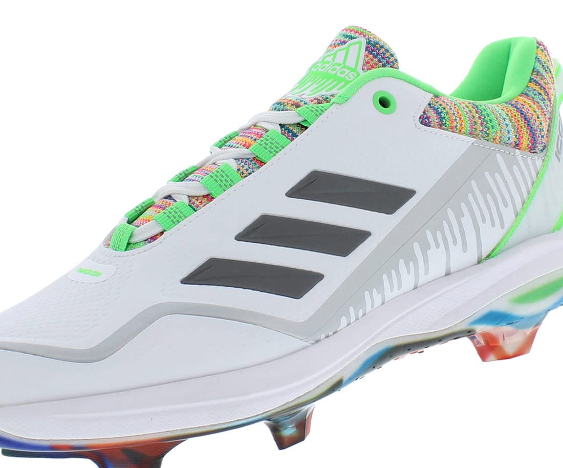 adidas Icon 7 Dripped Out TPU Mens Shoes Size 16, Color: White/Green