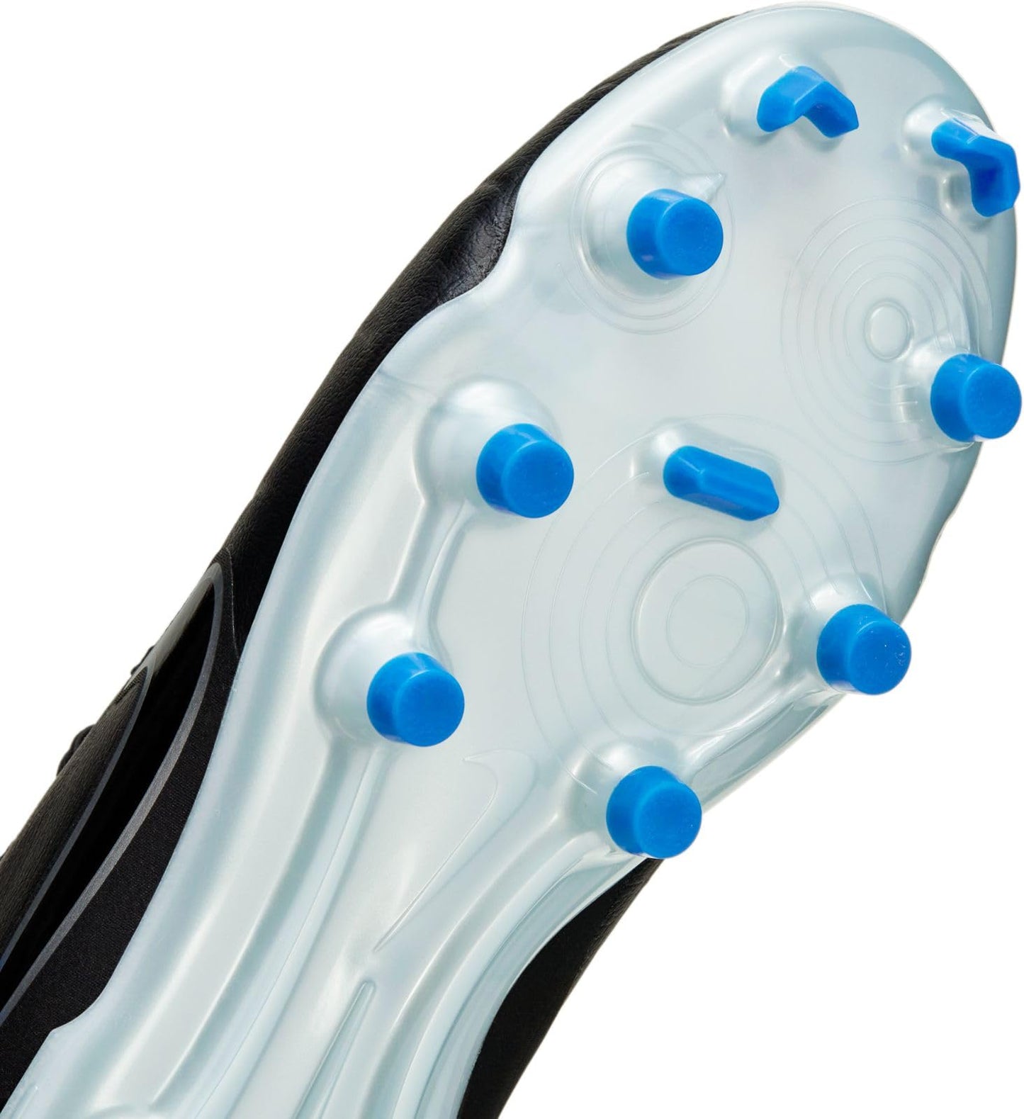 Nike Jr. Tiempo Legend 10 Academy Little/Big Kids' Multi-Ground Low-Top Soccer Cleats (DV4348-040, Black/Chrome-Hyper Royal) Size 5.5