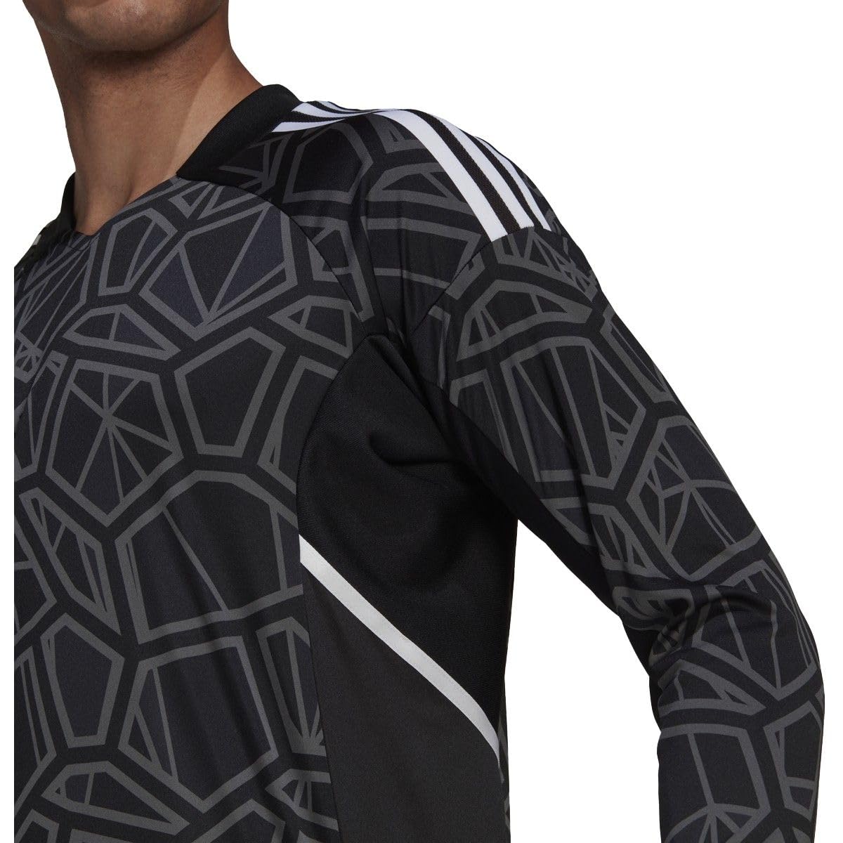 adidas Condivo 22 Mens Goalkeeper Soccer Jersey, Black Large