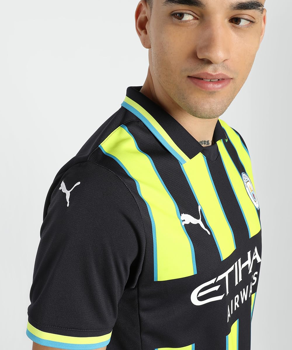 Men’s Manchester City FC 2024/25 Replica Away Soccer Jersey - New Navy - Size: M