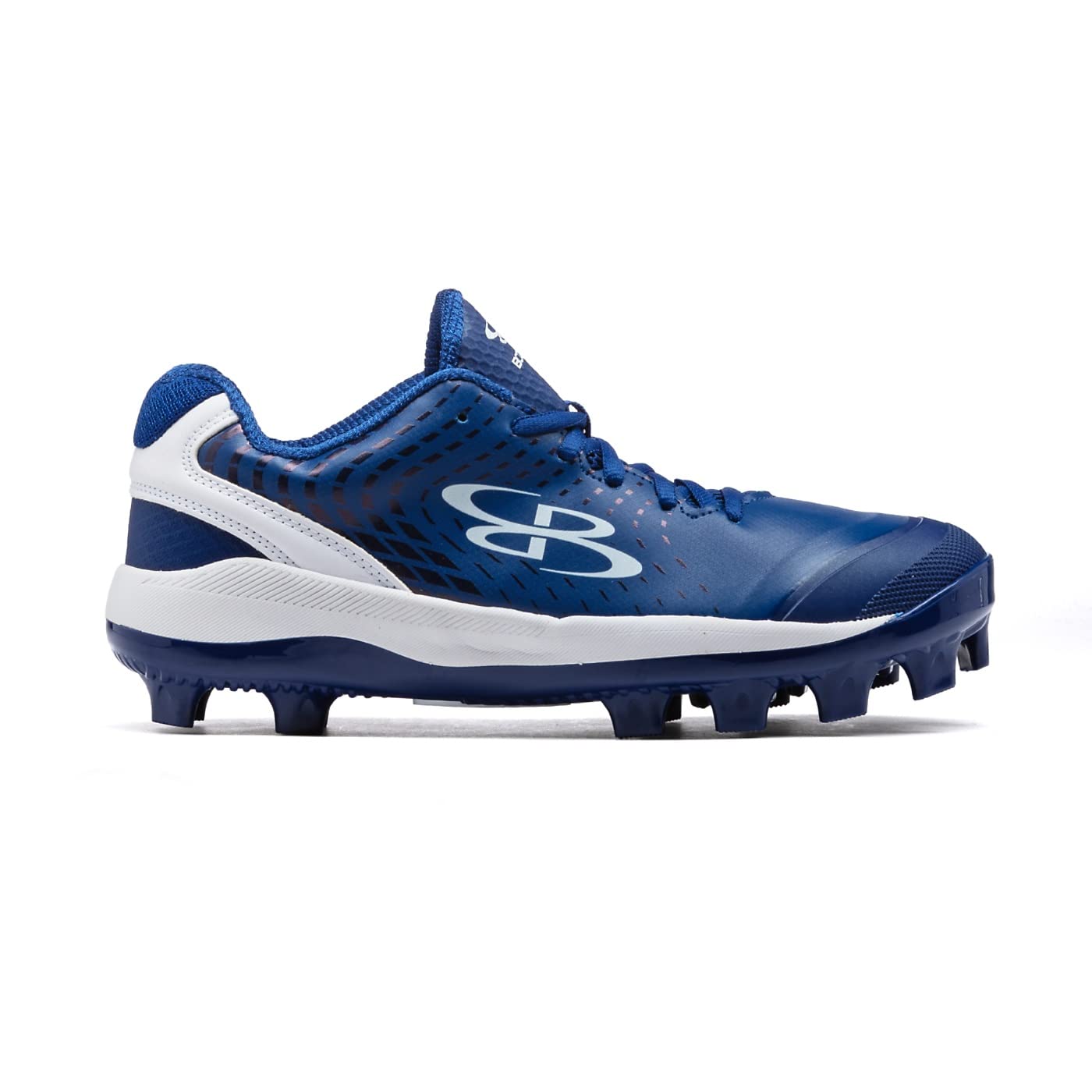 Boombah Men's Dart Pursuit Molded Cleat Royal Blue/White/Navy - Size 8.5