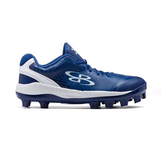 Boombah Men's Dart Pursuit Molded Cleat Royal Blue/White/Navy - Size 8.5