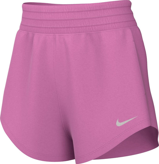 Nike One Women's Dri-FIT Ultra High-Waisted 3" Brief-Lined Shorts (Playful Pink, DX6642-675) Size X-Small