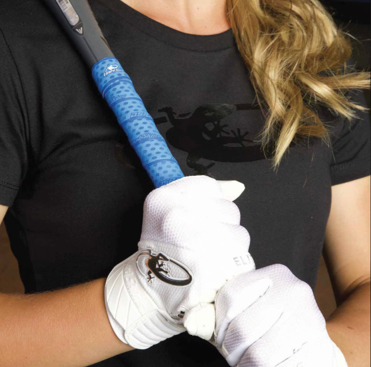 Lizard Skins DSP Ultra 1.1mm Bat Grip – Next-Gen Durasoft Polymer Baseball & Softball Bat Tape (Jet Black)