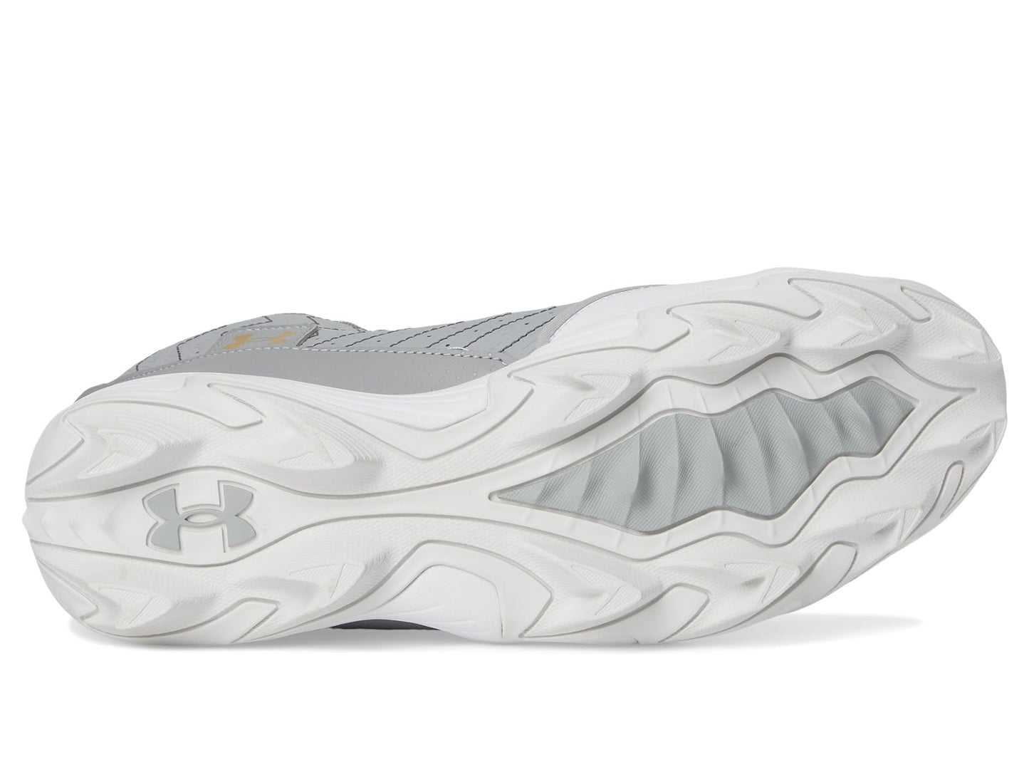 Under Armour Men's Harper 9 RM, (102) Baseball Gray/Baseball Gray/Metallic Gold, 9, US