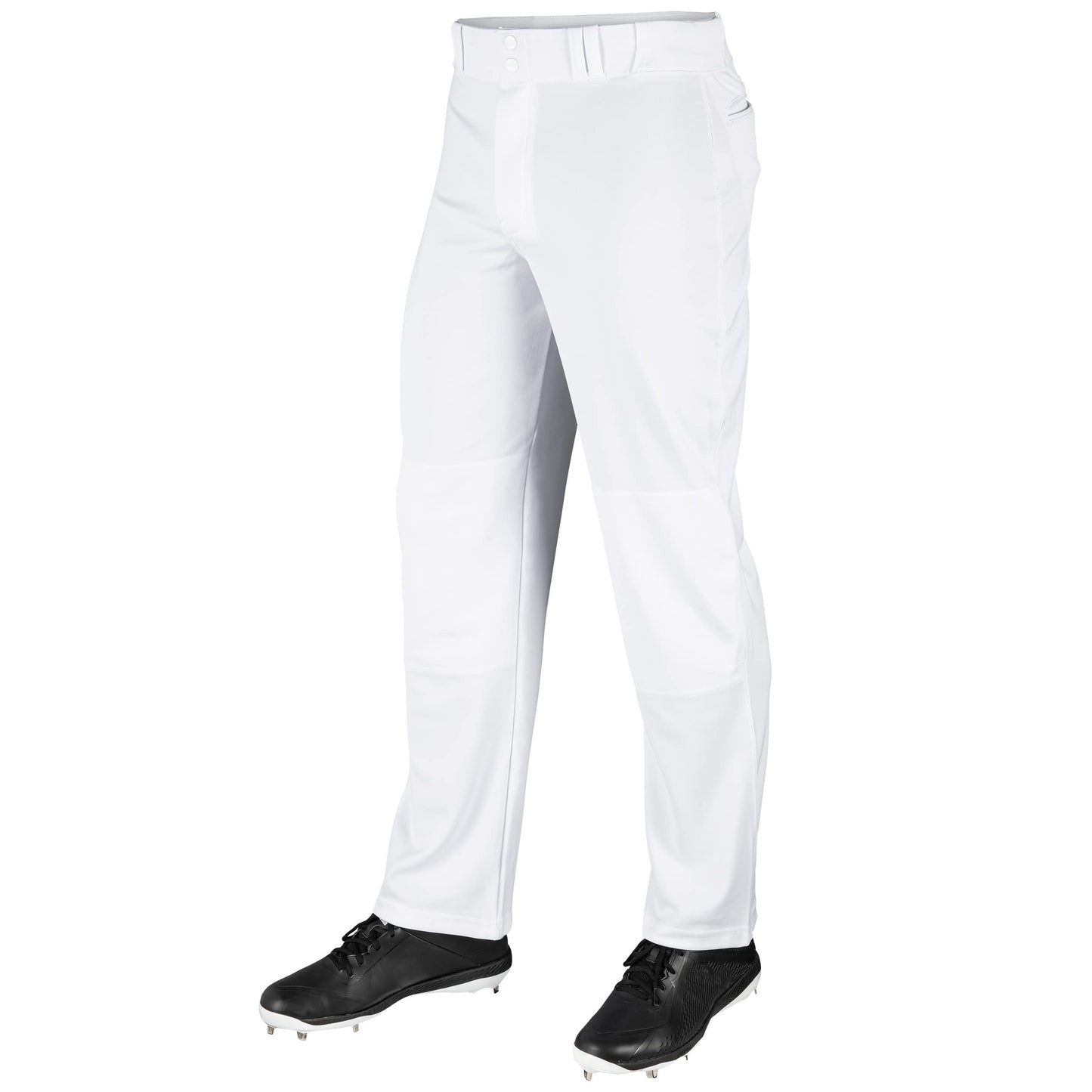 CHAMPRO Standard MVP Ob Open Bottom Loose-fit Baseball Pants, White, Medium