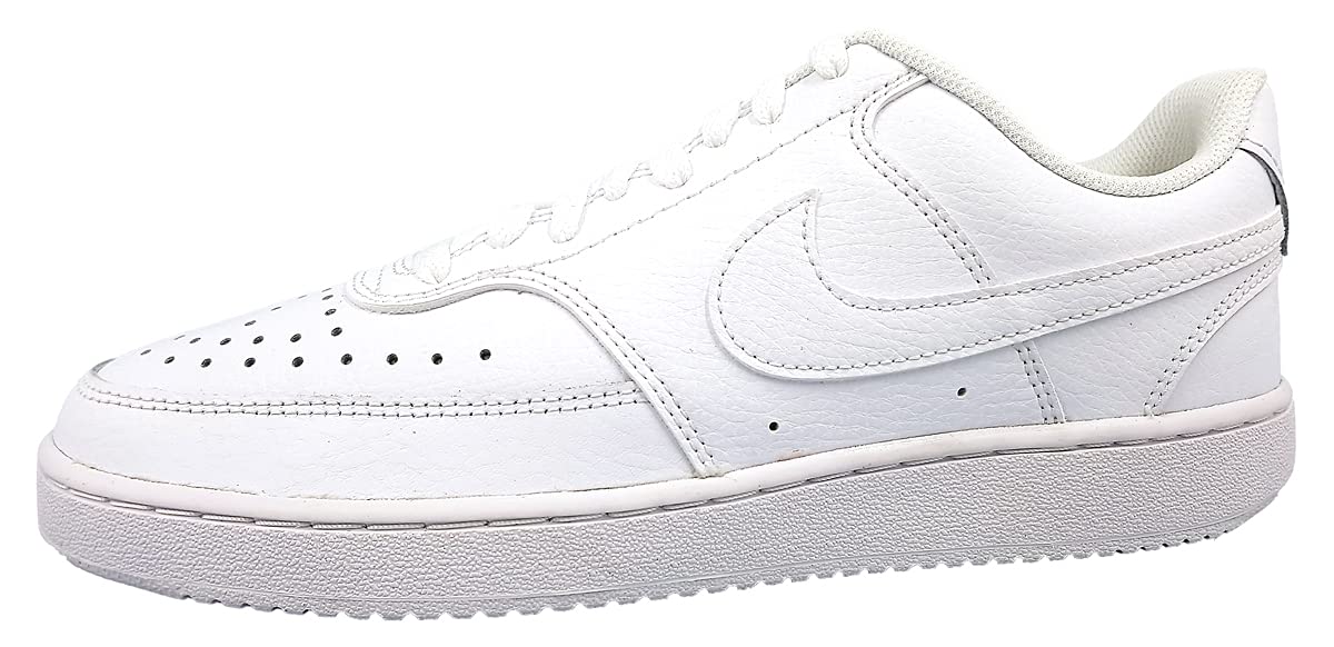 Nike Men's Court Vision LO Sneaker, White/Whiteblack, 11