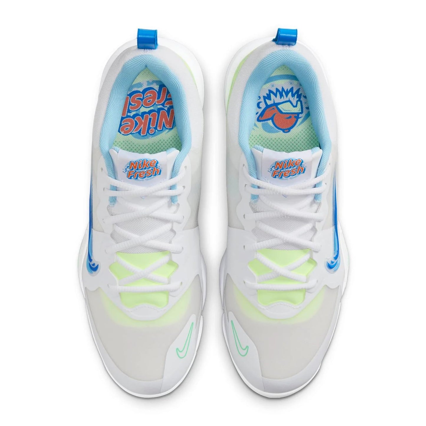 Nike Force Zoom Trout 9 Pro Low Metal Baseball Cleats, 7.5 (White/Barely Volt/Aquarius Blue/Photo Blue, US Footwear Size System, Adult, Men, Numeric, Medium, 7.5)