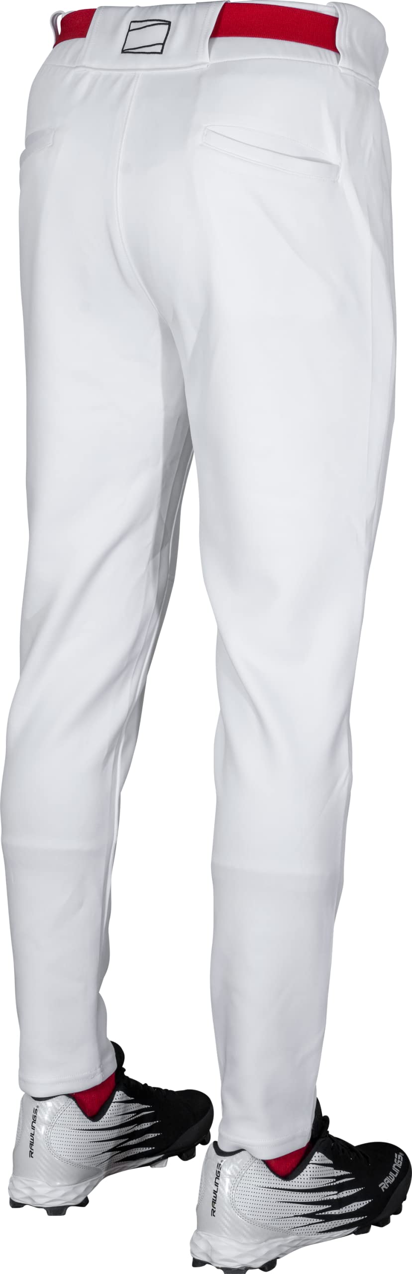 Rawlings Men's Standard PRO 150 Series Baseball Pants | Jogger Fit | Adult Sizes | Solid | Multiple Colors, White, Small