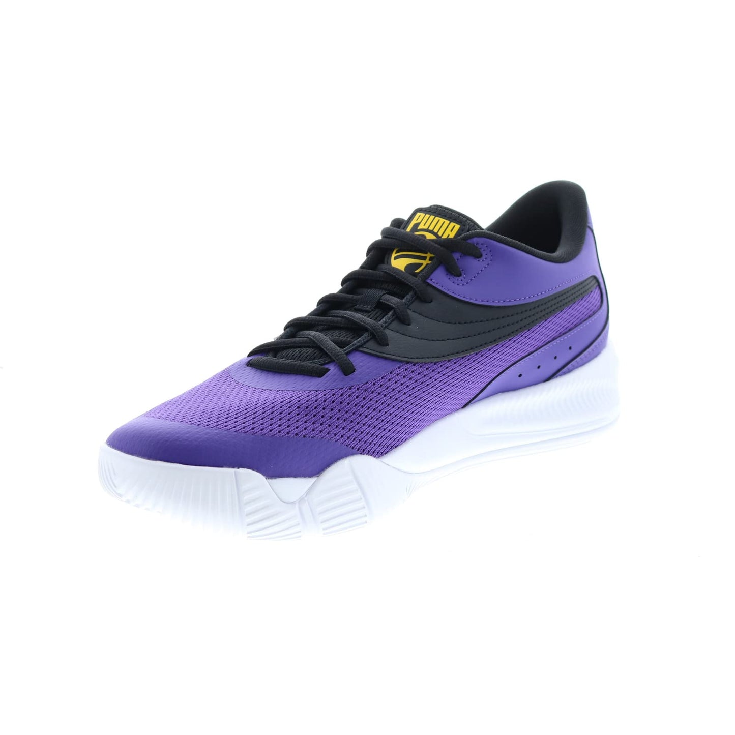 PUMA Men's Triple Low Basketball Sneaker, Prism Violet-Spectra Yellow, 10