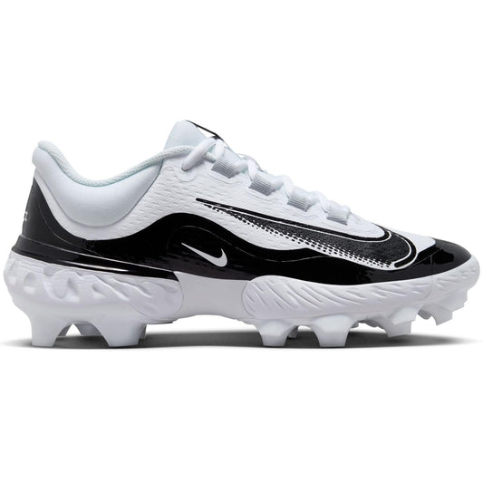 NIKE Alpha Huarache Elite 4 Low MCS Mens FD6255-101 (White/Black-), Size 12