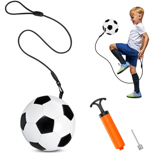 UZTUGG Soccer Training Equipment, Soccer Ball Dribble Trainer for Juggling, Foot Control, Kicking Practice, Kick Trainer with Soccer, Adjustable Cord Solo Soccer Ball Practice Equipment Aid Return