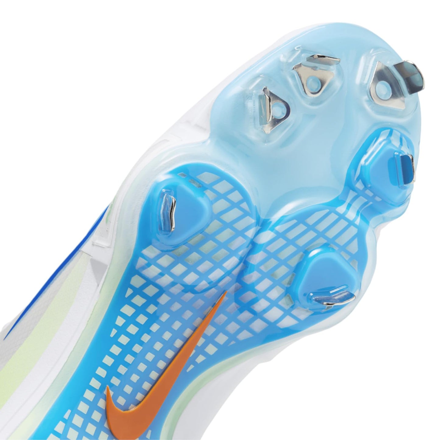 Nike Force Zoom Trout 9 Pro Low Metal Baseball Cleats, 7.5 (White/Barely Volt/Aquarius Blue/Photo Blue, US Footwear Size System, Adult, Men, Numeric, Medium, 7.5)
