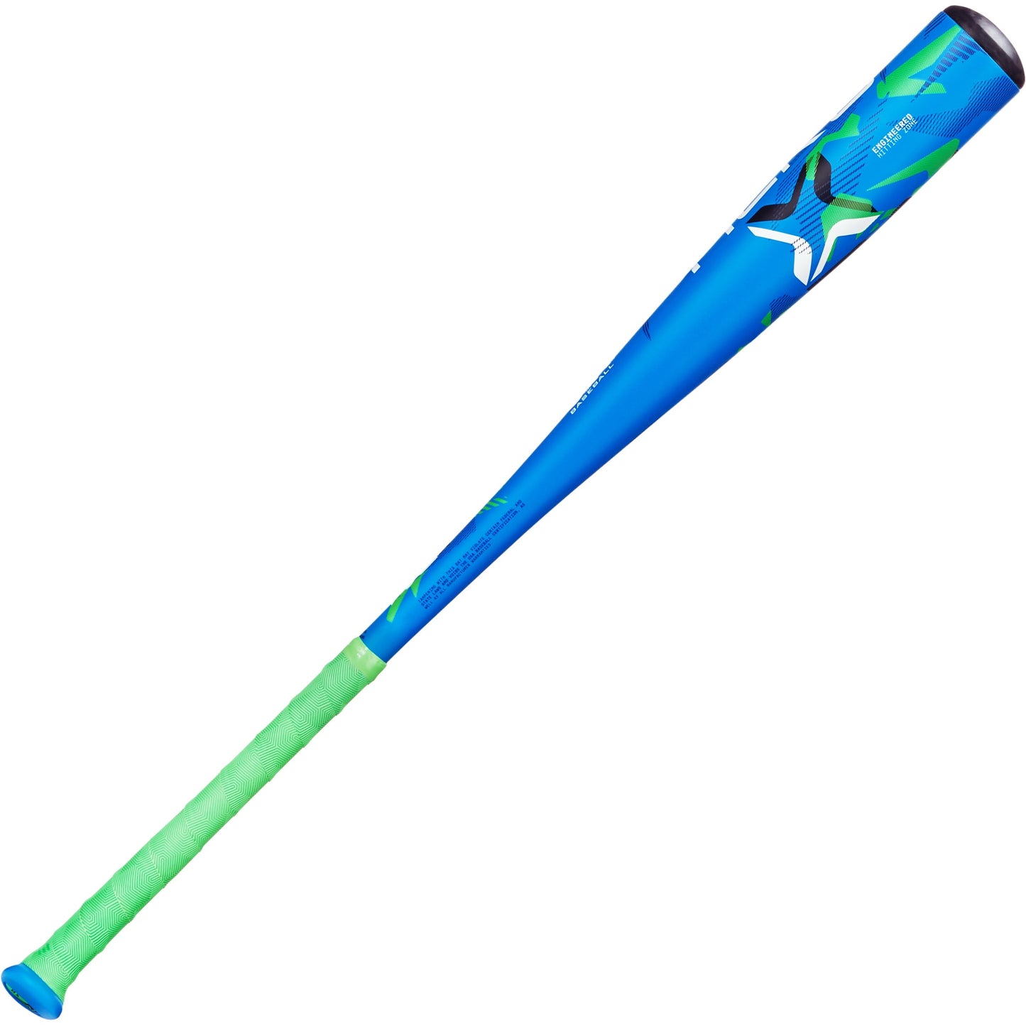 Axe | Hero | USA Baseball Bat | Drop -12 | 1-Piece Alloy | 2 1/2" Barrel | Blue/Green (26")