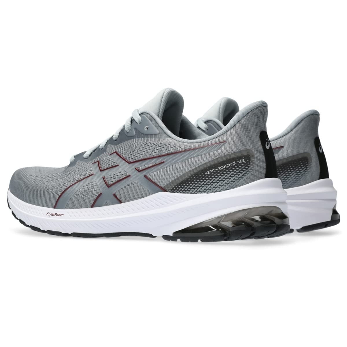 ASICS Men's GT-1000 12 Running Shoes, 11, Sheet Rock/Antique RED