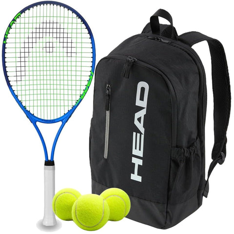 Head Ti. Conquest Tennis Racquet Bundled with a Black Base Tennis Bag or Backpack – Optional Accessories