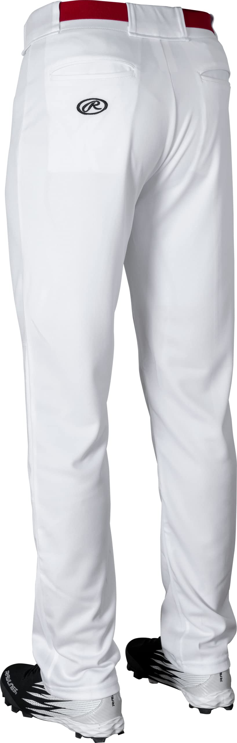 Rawlings | BP31SR Baseball Pants | Semi-Relaxed Fit | White | Adult Small