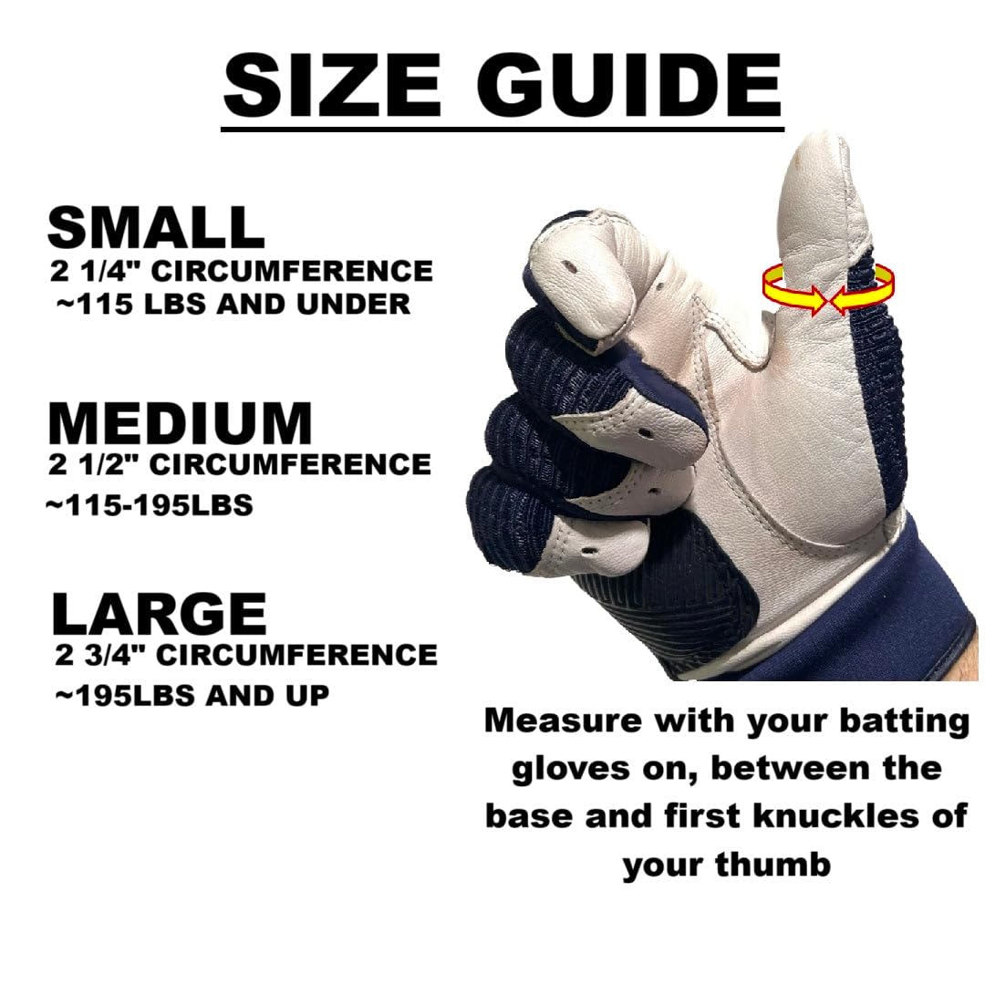 ThumbPRO Baseball Thumb Guard - Batting Aid & Grip Enhancer - Reduces Sting, Improves Swing - for Baseball & Softball - All Levels, Left/Right Hand - 3 Sizes (Pitch Black, Medium)