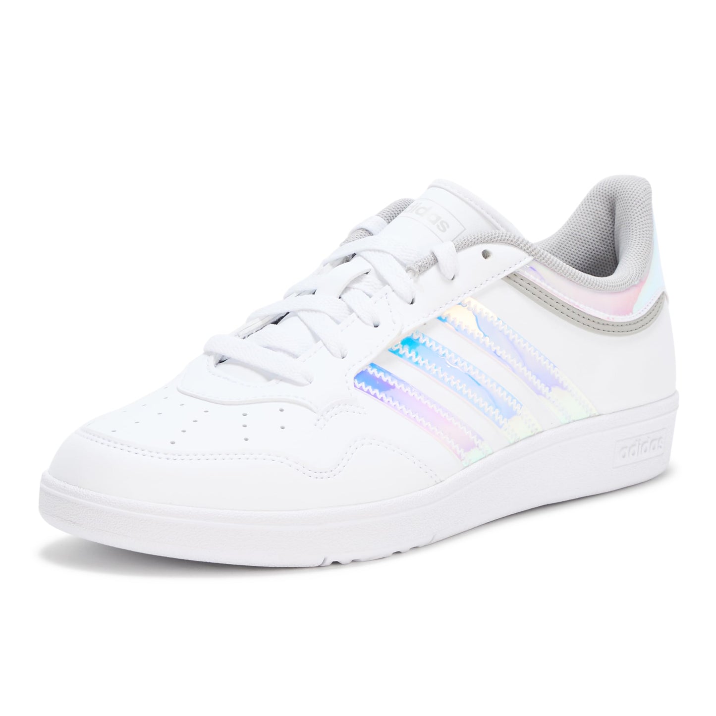 adidas Women's Hoops 4.0 Basketball Sneaker, White/White/Grey, 8