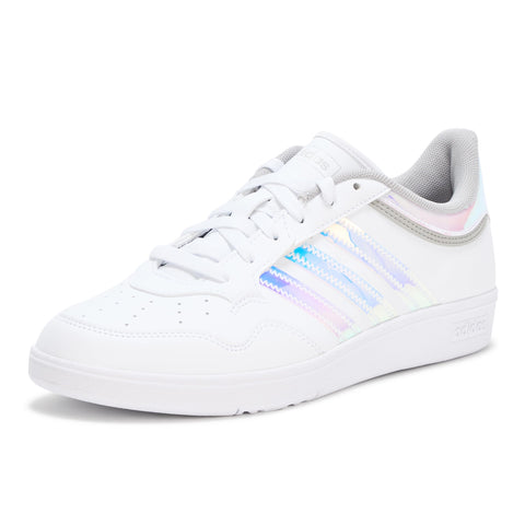 adidas Women's Hoops 4.0 Basketball Sneaker, White/White/Grey, 8