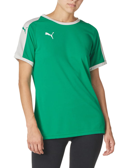PUMA womens Liga Jersey, Pepper Green-white, Large US