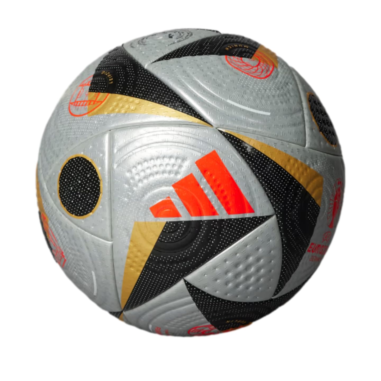 adidas Euro 24 Finals Pro Match Ball - Seamless Construction, FIFA Quality Pro Certified