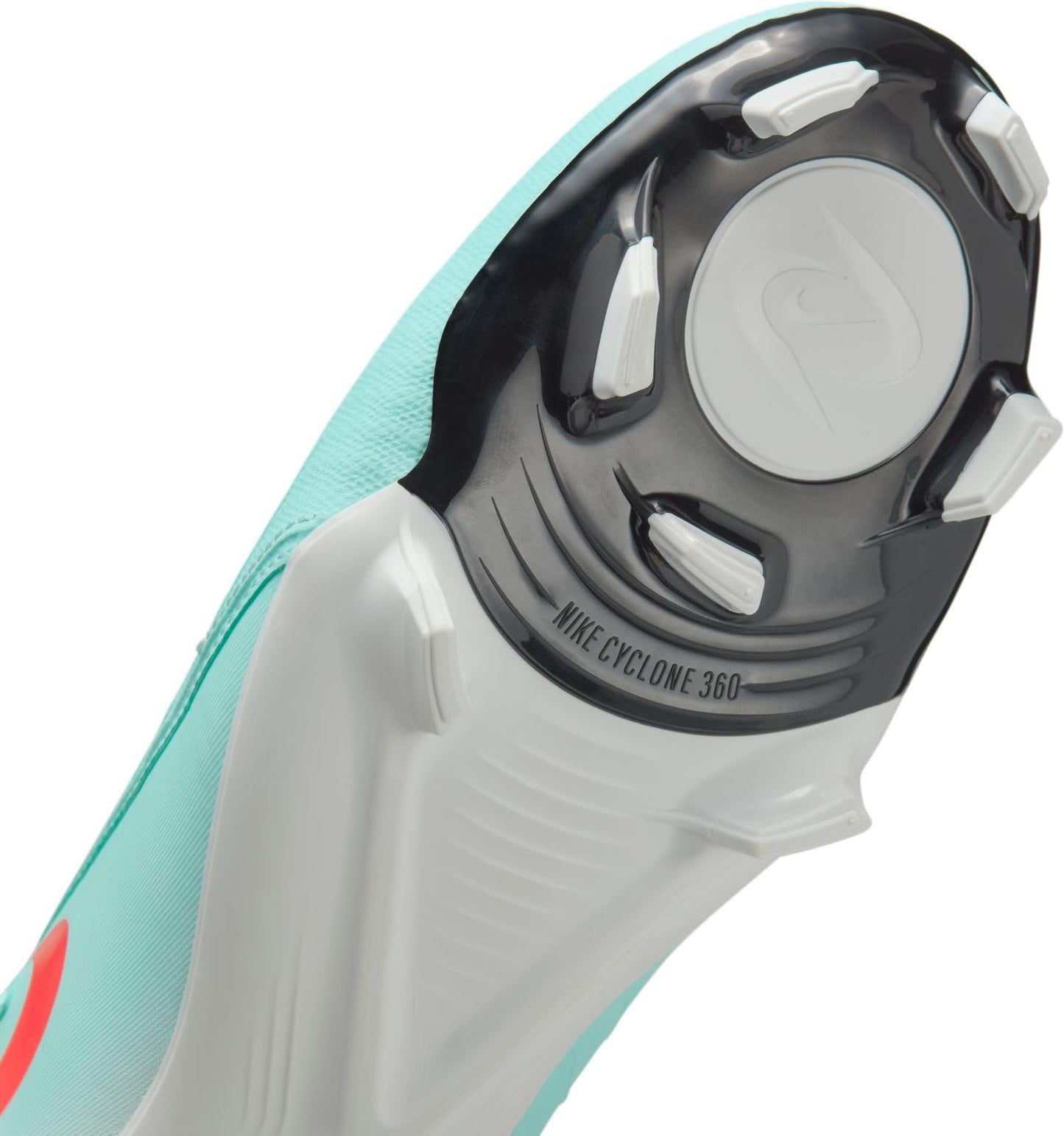 Nike Phantom GX 2 Academy MG Low-Top Soccer Cleats (FD6723-300, Mint/Off Noir/Atomic Red) Size 7