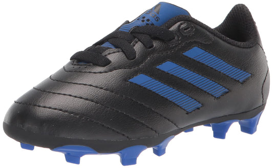 Adidas Child-Unisex Goletto VIII Firm Ground Soccer Cleats - Kids Soccer Shoe, black and blue size 5