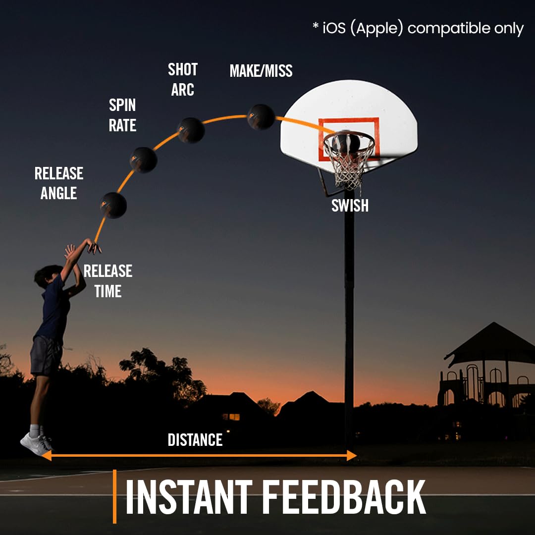 Spalding TF DNA Smart Basketball + 1 Yr App Subscription Bundle I iOS Compatible Only I All Surface Material