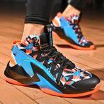 New Men's High-Top Pink Casual Basketball Shoes