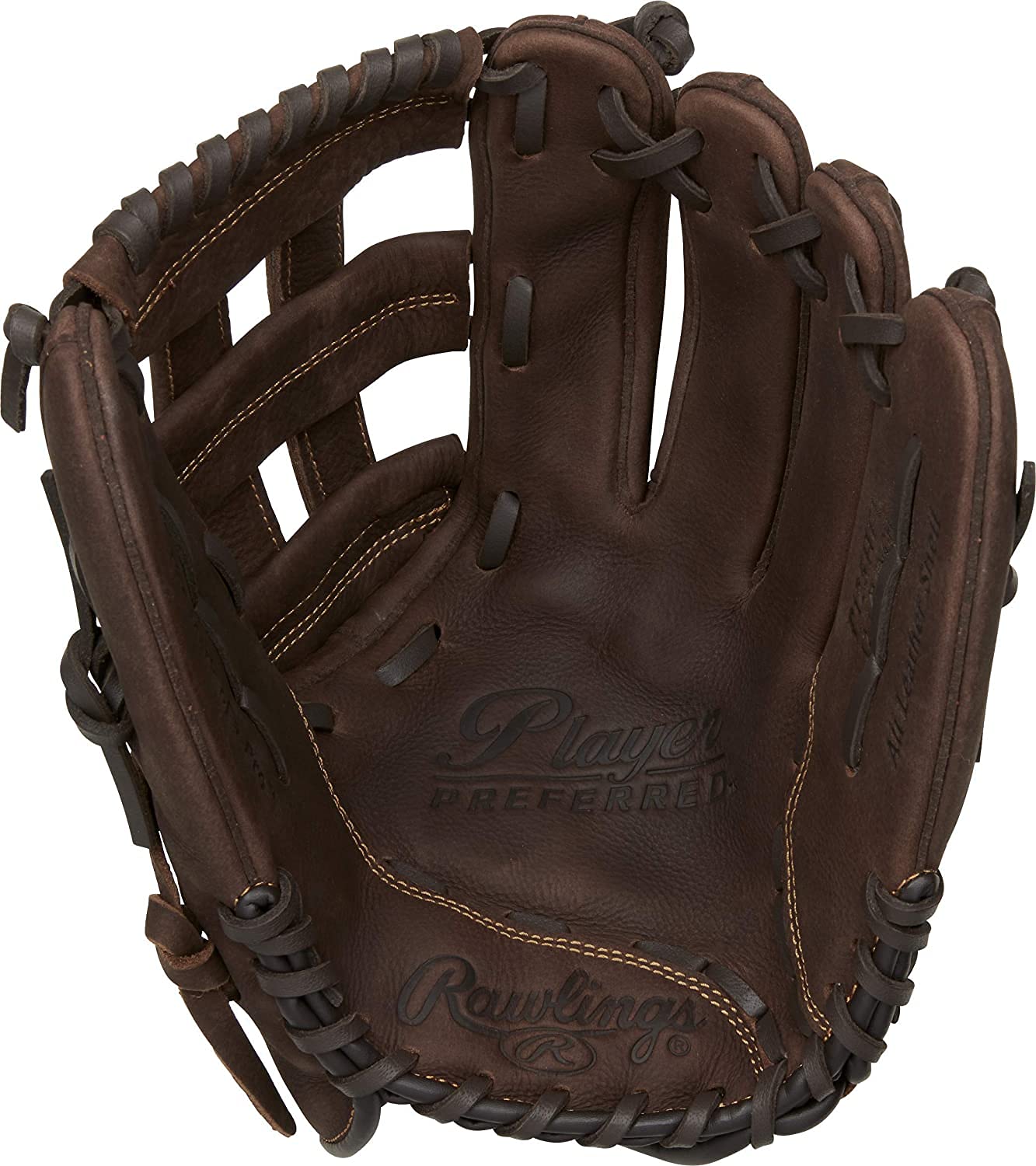 Rawlings | PLAYER PREFERRED Glove | Baseball/Softball | Right Hand Throw | 12.5" - Pro H-Web