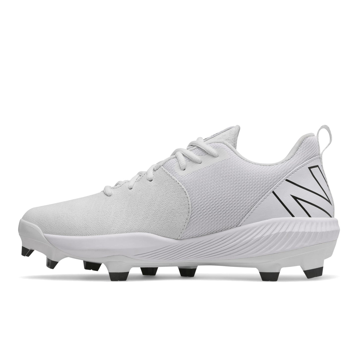 New Balance Men's FuelCell 4040 V6 Molded Baseball Shoe, White/Black, 15