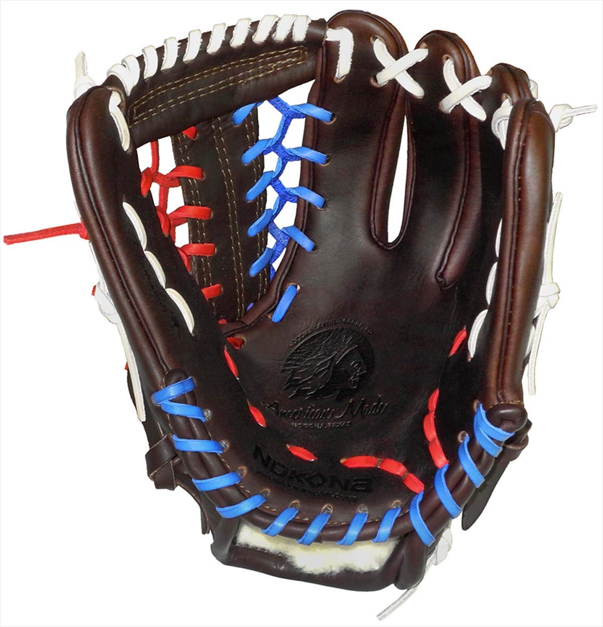 Nokona X2 Elite Youth 11.25+/- Red White & Blue Mod Trap Web Right Handers Glove