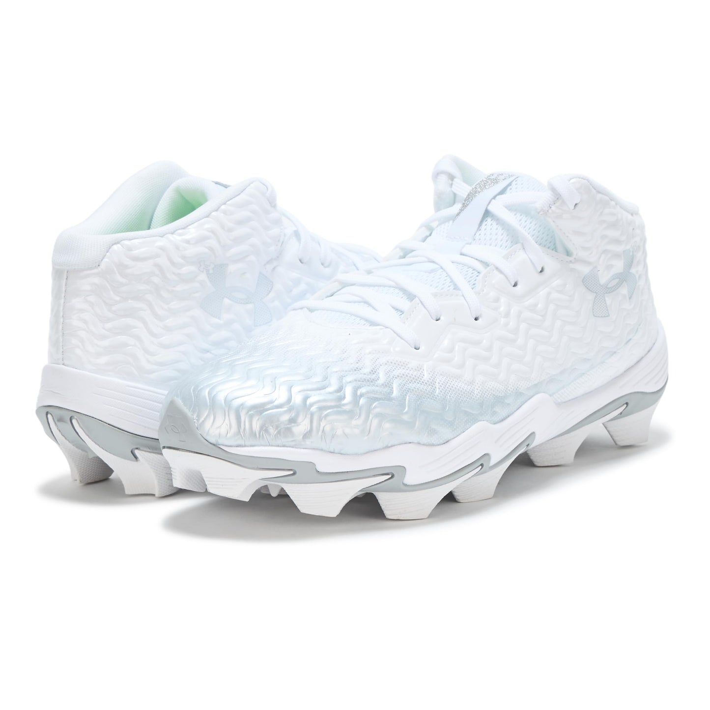 Under Armour Men's Spotlight Hammer RM, (100) White/Metallic Silver/Metallic Silver, 6.5, US