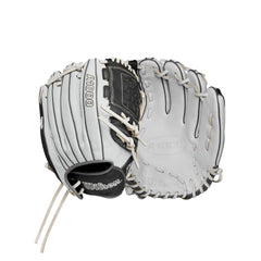 WILSON 2024 A1000® P12 12” Pitcher’s Fastpitch Softball Glove - White/Grey, Left Hand Throw
