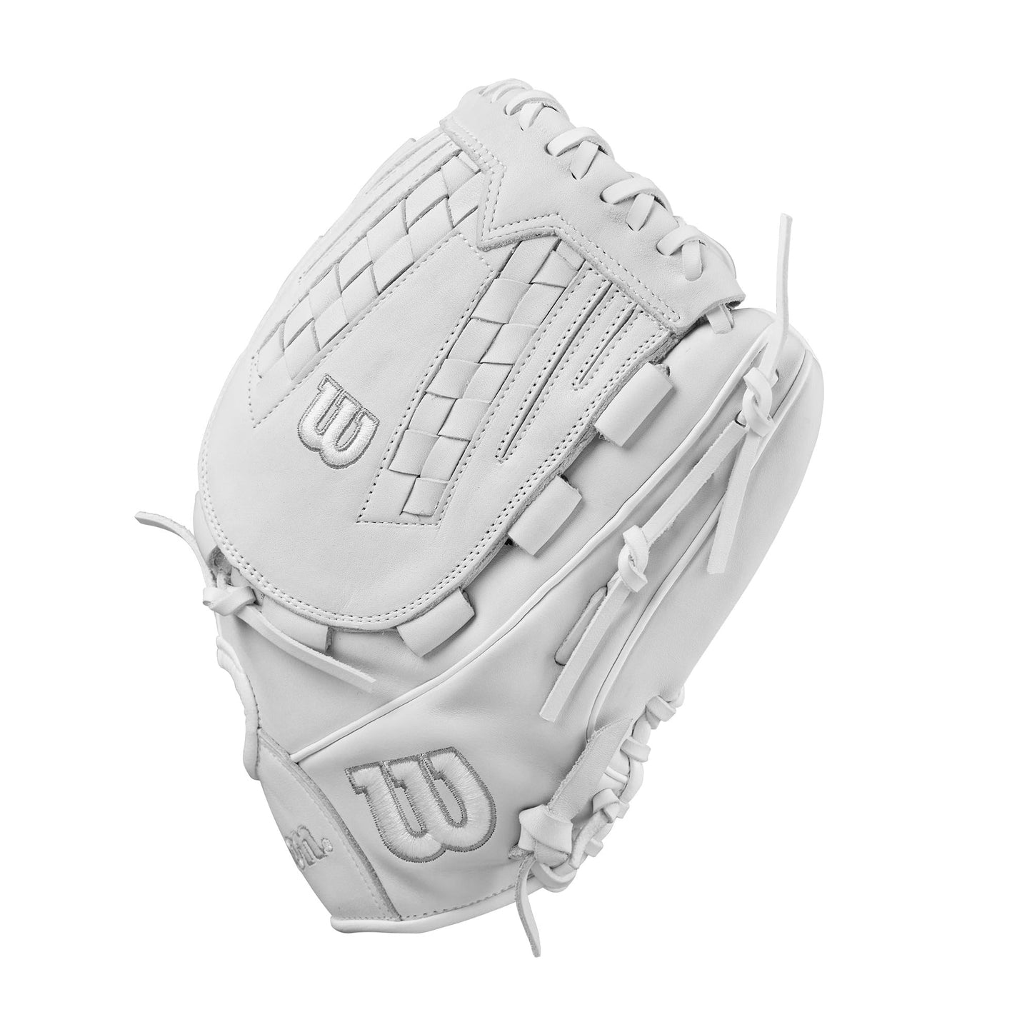 Wilson Fall 2024 A1000® V125 12.5” Outfield Fastpitch Softball Glove - White/Grey, Right Hand Throw