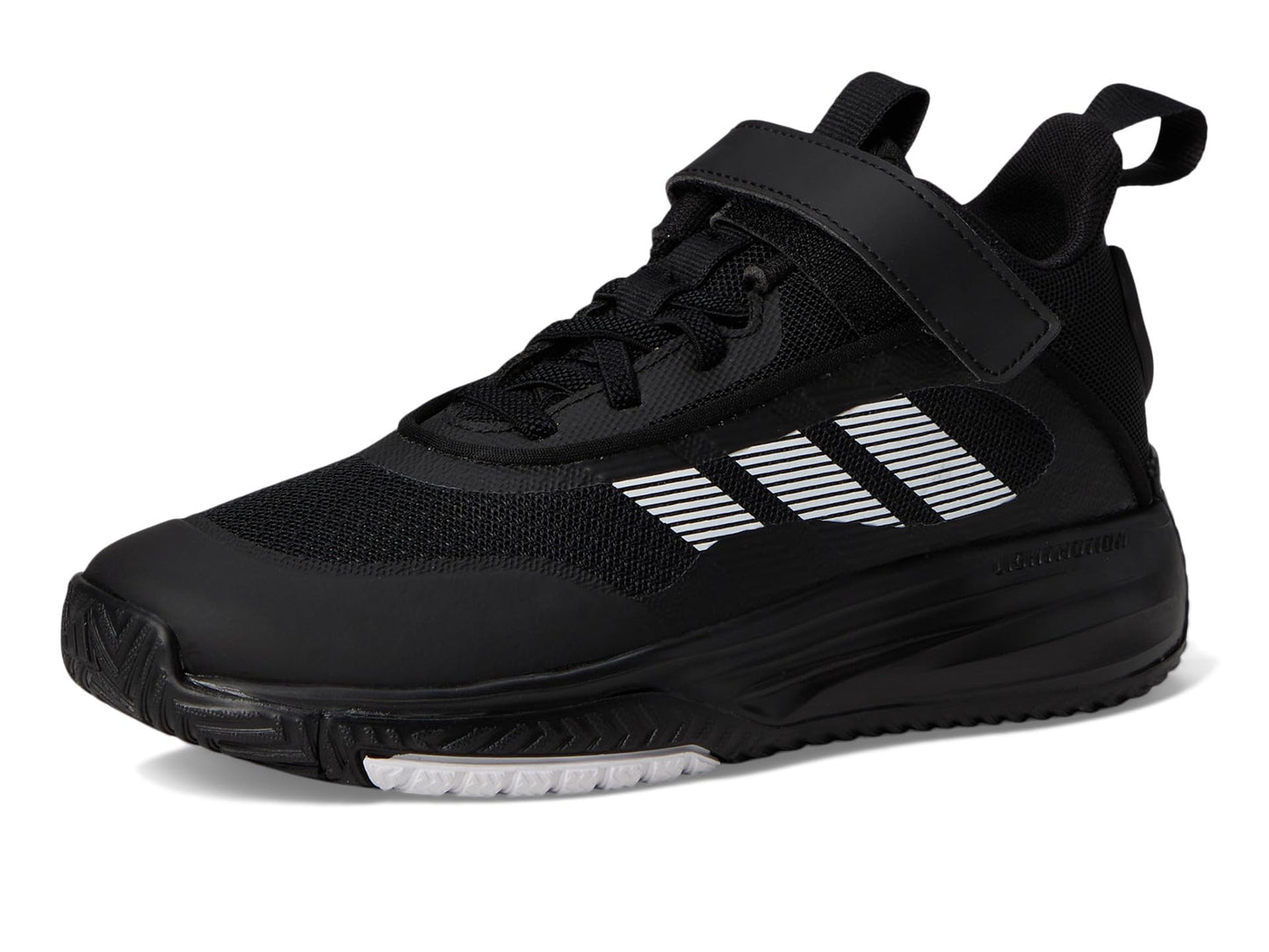 adidas Own The Game 3.0 Basketball Sneaker, Black/White/Black, 3 US Unisex Little Kid